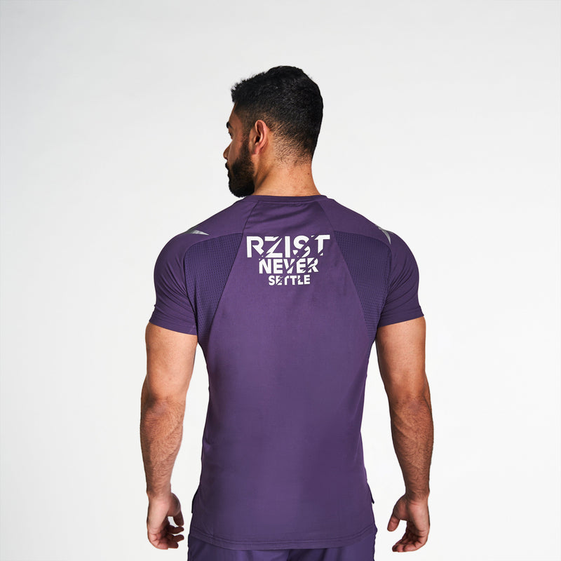 T-Shirt For Men's Sportswear RZIST Purple T-Shirt - RZIST