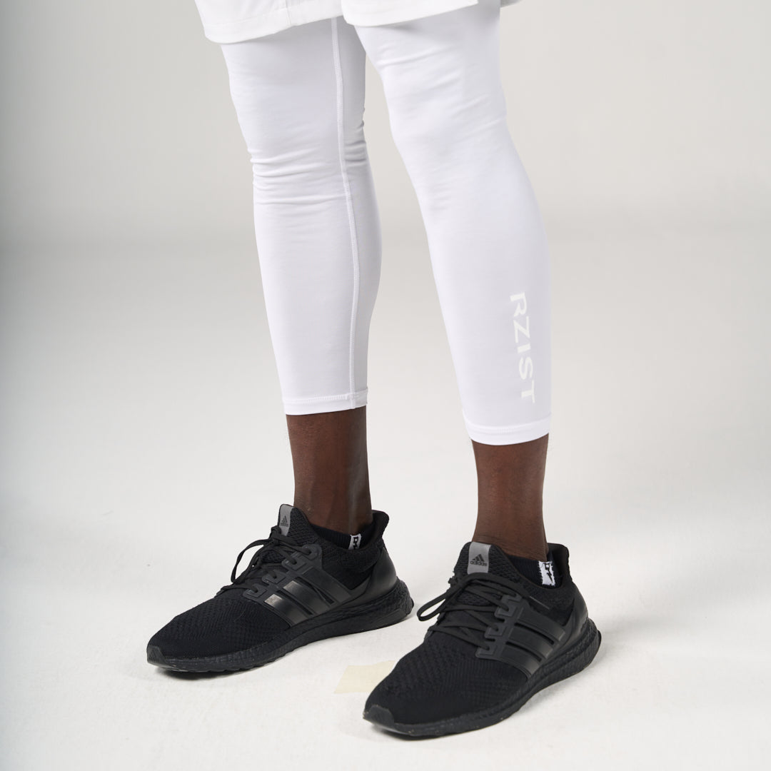 2 in 1 Long Shorts - White