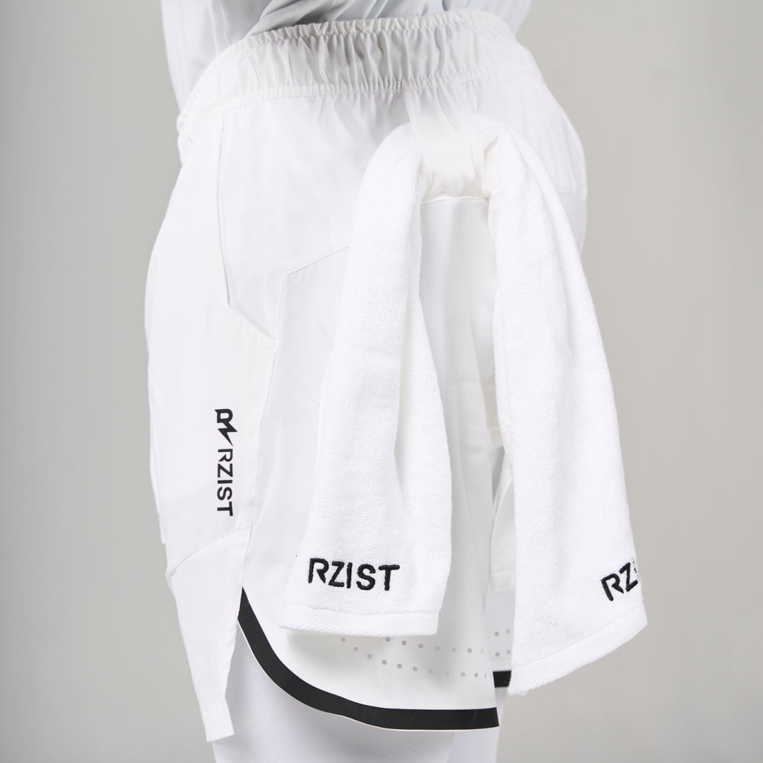 2 in 1 Long Shorts - White