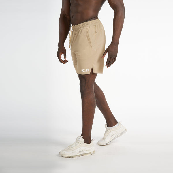 Shorts For Men’s Sportswear RZIST Tan HIIT Shorts - RZIST