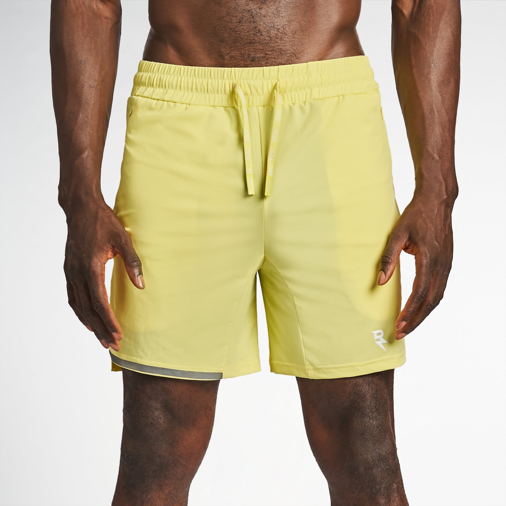 Shorts For Men Sportswear RZIST Canary Yellow Shorts.