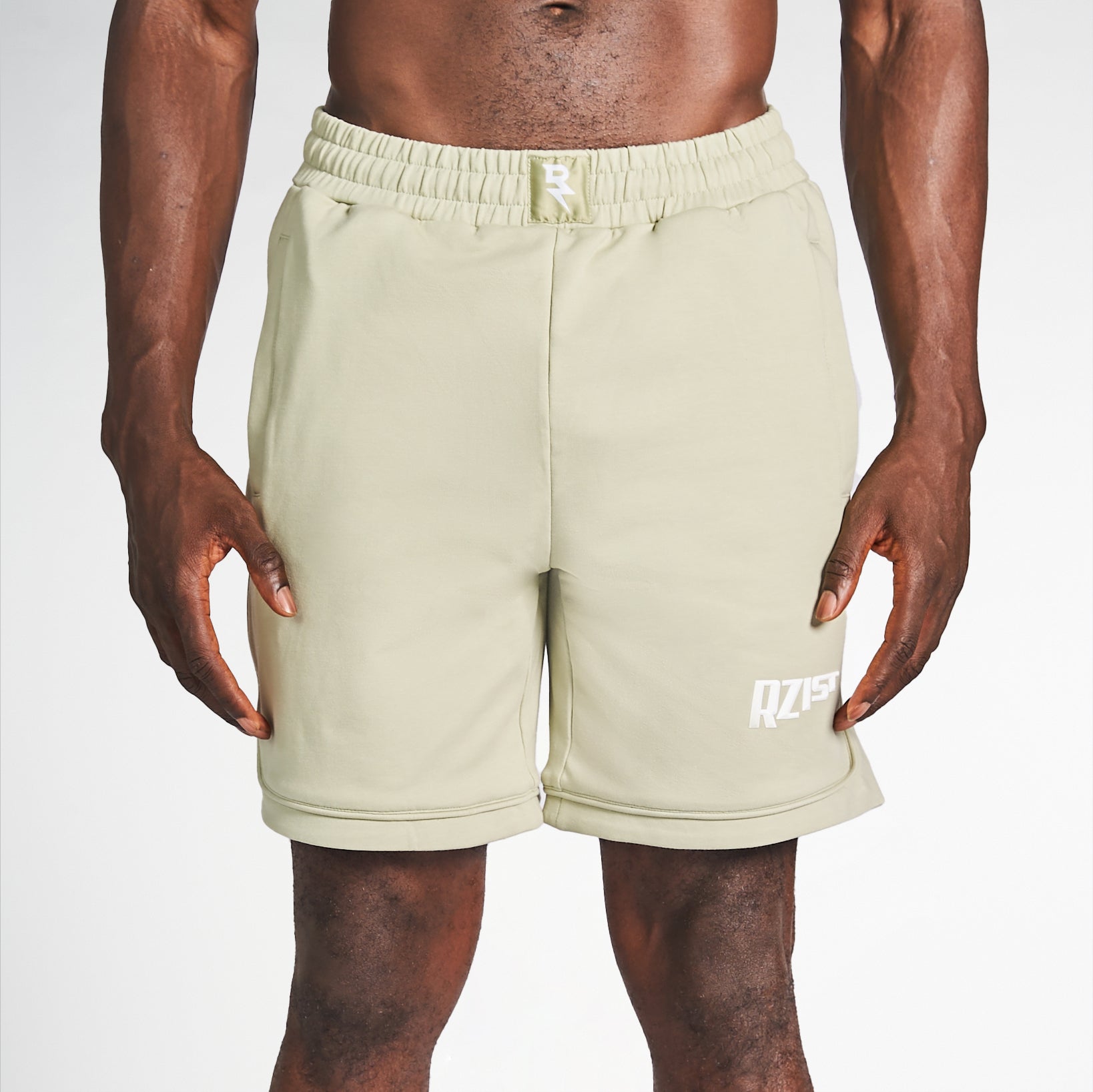 Casual Shorts For Men’s  Sportswear by RZIST In Desert Sage Casual Shorts - RZIST