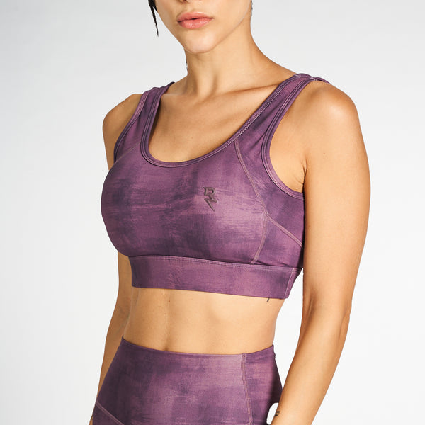 Sports Bra For Women's Workout RZIST Purple Bra