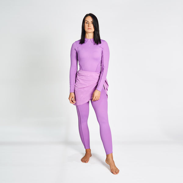 Swimsuit With Waist Scarf For Women Full Body RZIST Lavender Waist Scarf - RZIST