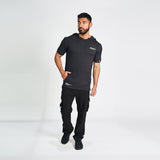 Hoodie For Men's Sportswear RZIST Black Short Sleeve Hoodie - RZIST