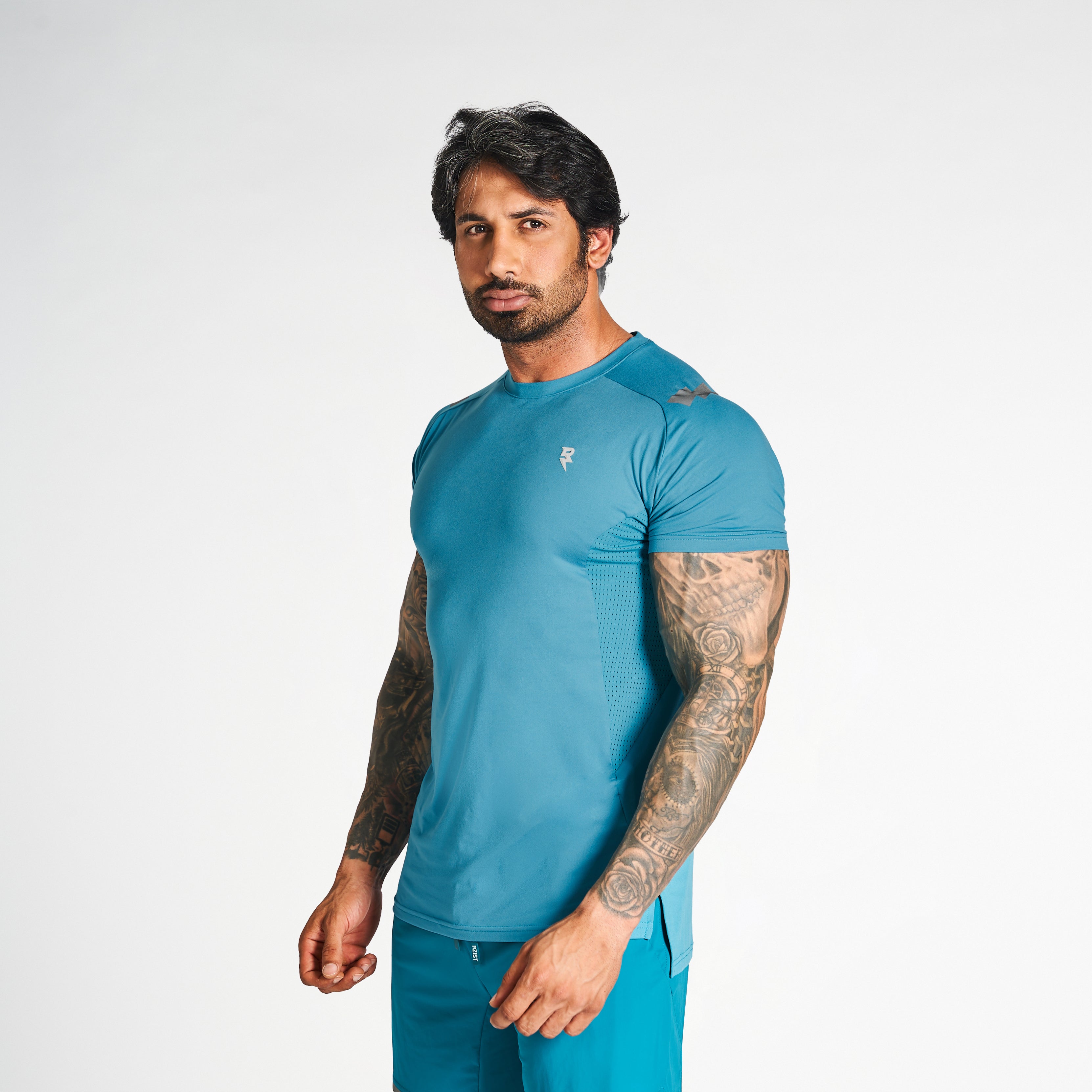 T-shirt For Men's Sports Wear RZIST Teal T-Shirt - RZIST