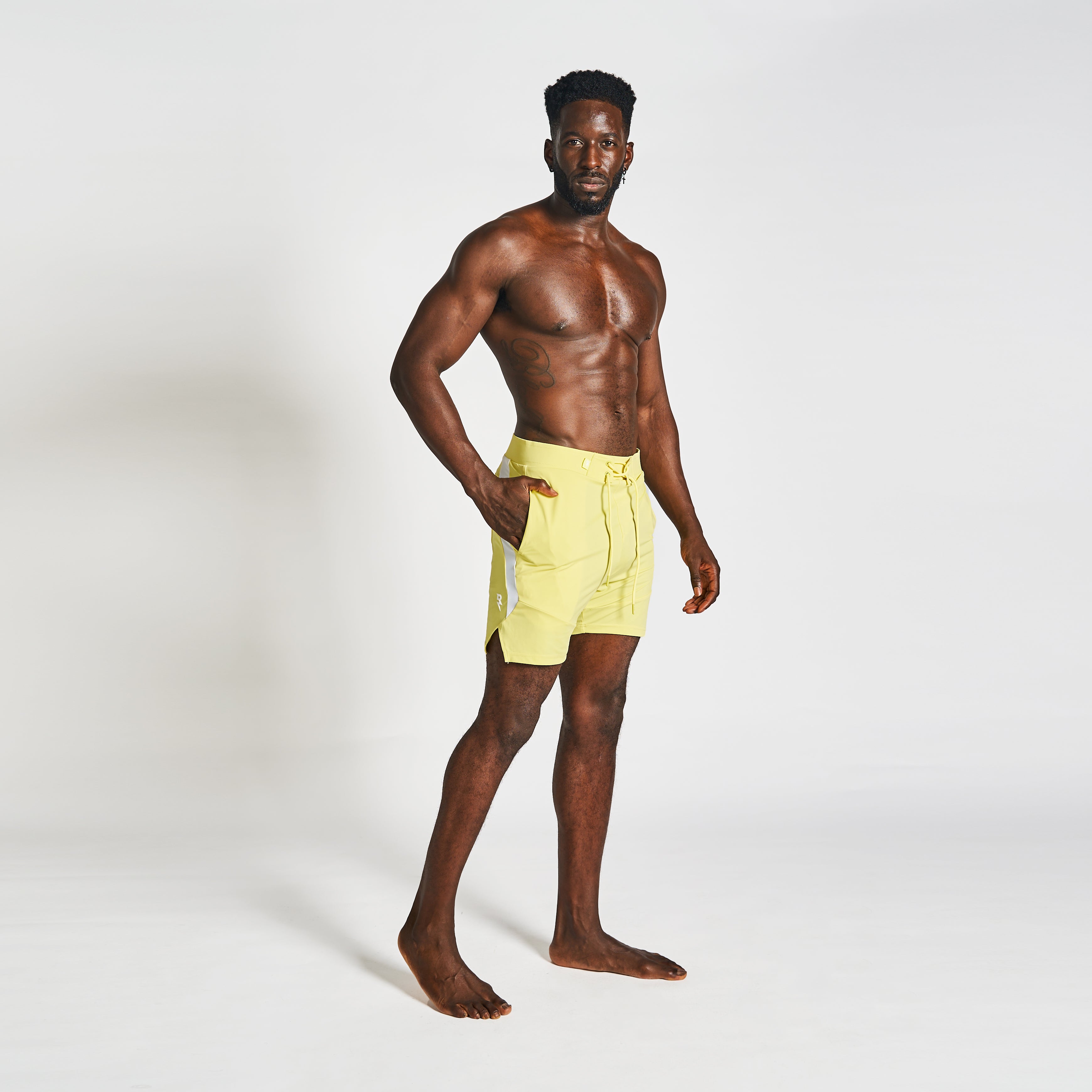 Shorts For Men’s Sportswear RZIST Canary Yellow Board Shorts - RZIST