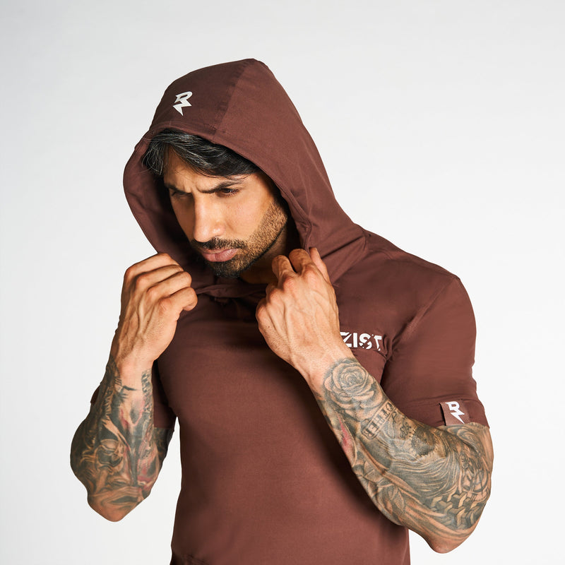 HYPESTFIT Men's Hooded Shirt Casual Phantom Hoodie Short Sleeve Sport  Training T-Shirt Gym Outdoor, Green, S: Buy Online at Best Price in UAE 
