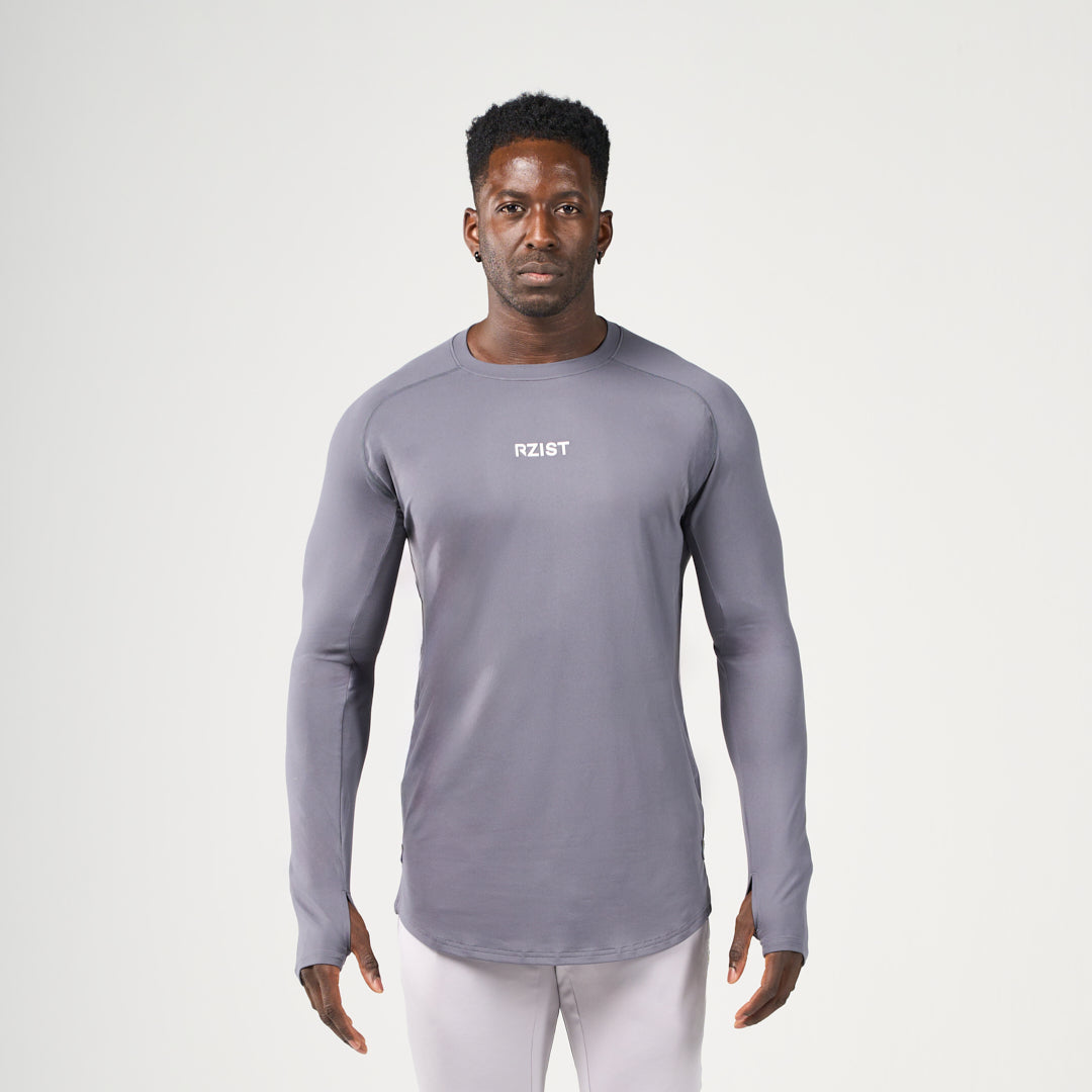 Performance Long Sleeves Tee - Iron Gate