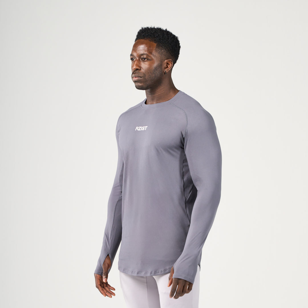 Performance Long Sleeves Tee - Iron Gate