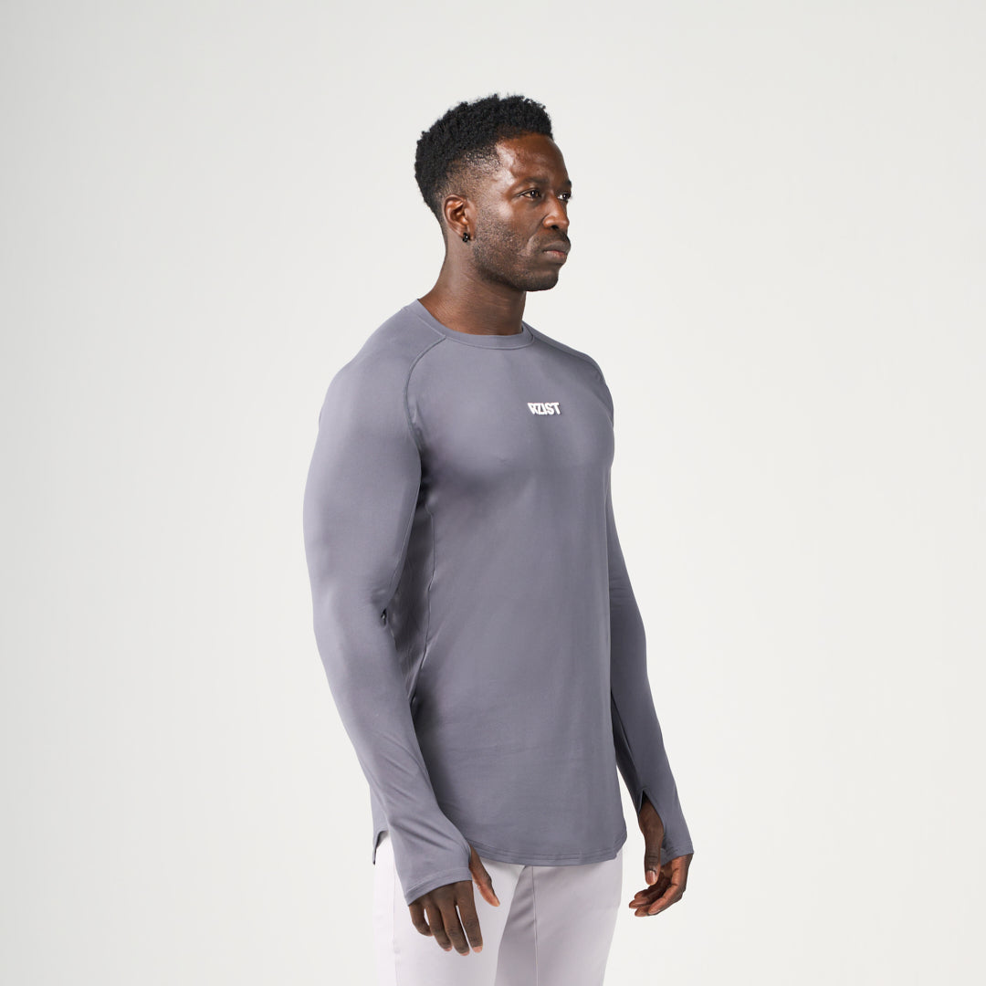 Performance Long Sleeves Tee - Iron Gate