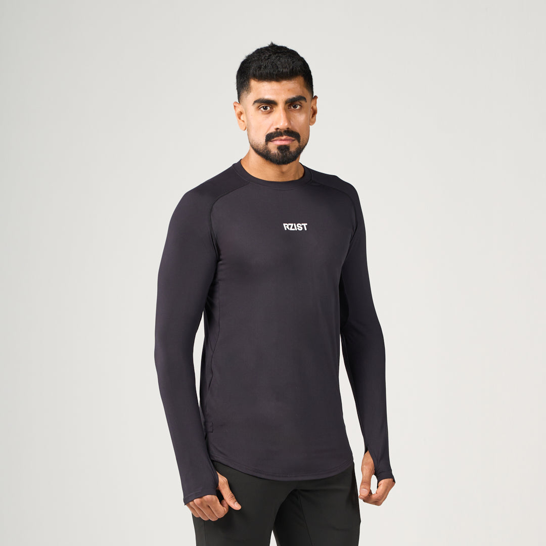 Performance Long Sleeves Tee - Black