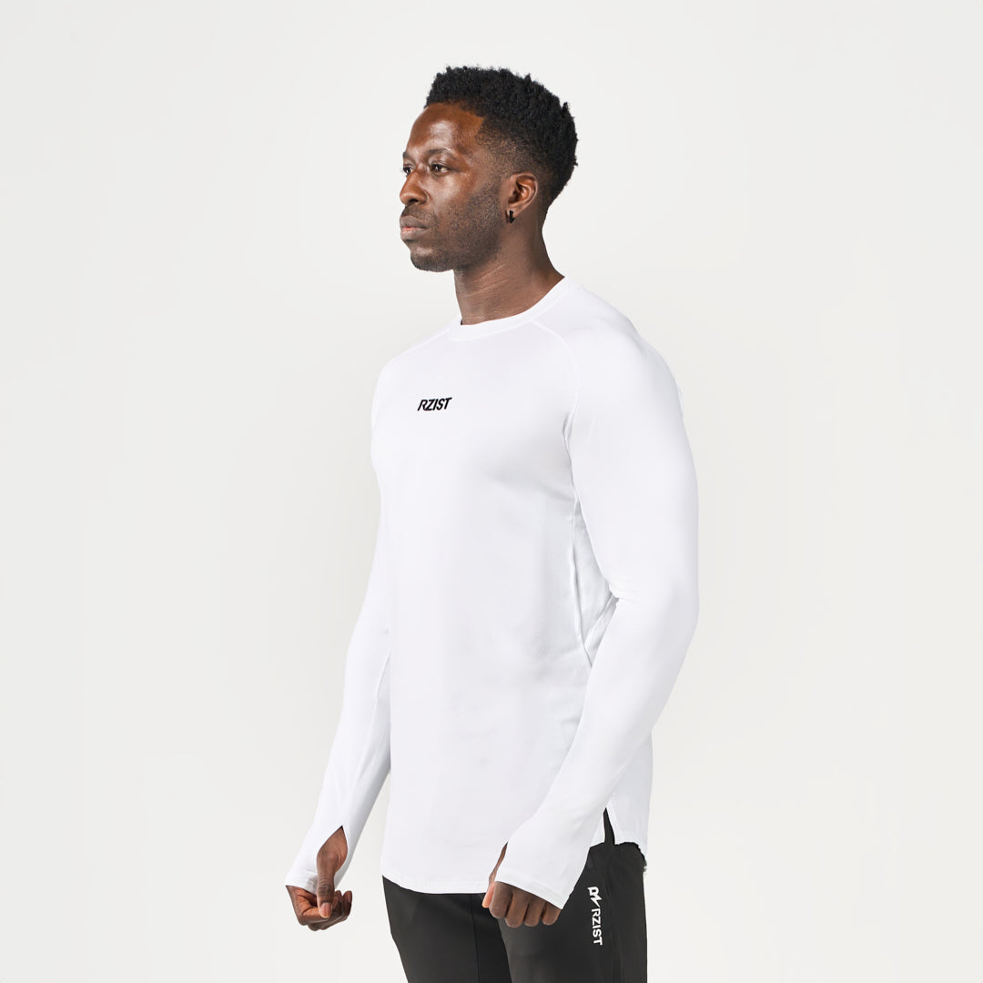 Performance Long Sleeves Tee - White