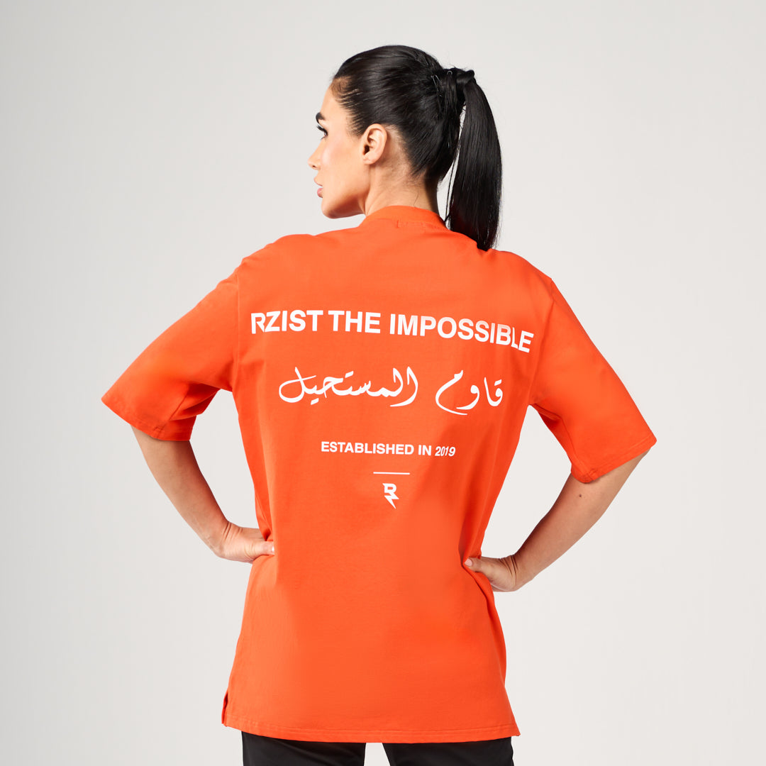 The Impossible Oversized T-Shirt - Neon Orange