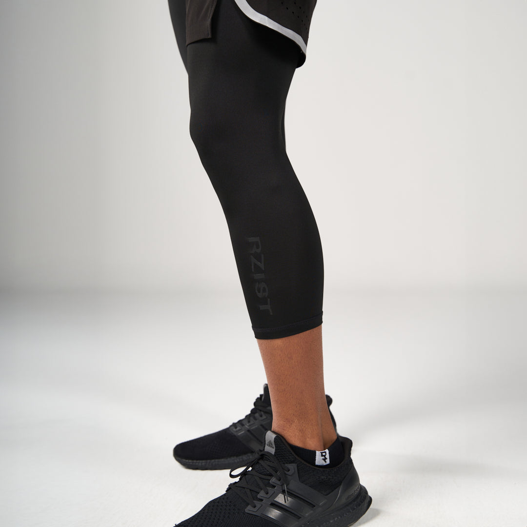 ⁠2 in 1 Long Shorts - Black