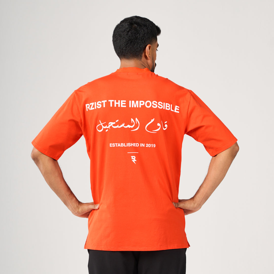 The Impossible Oversized T-Shirt - Neon Orange