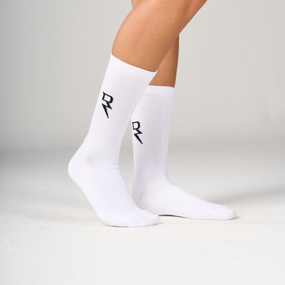 Long Crew Socks Pack of 3 - White