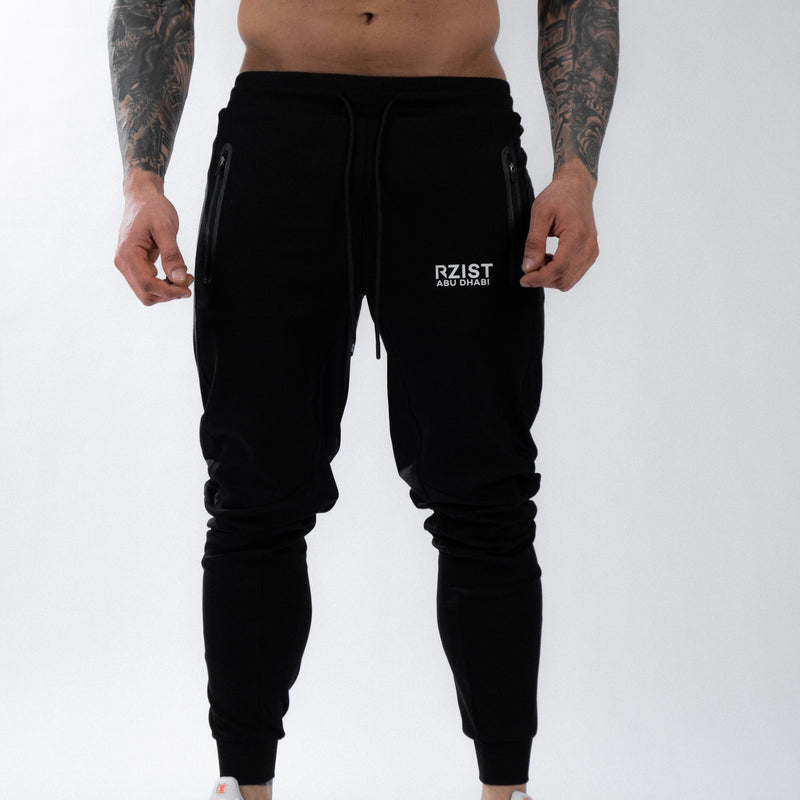 Mens Black Performance Joggers