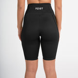 Women's Jet Black Biker Shorts