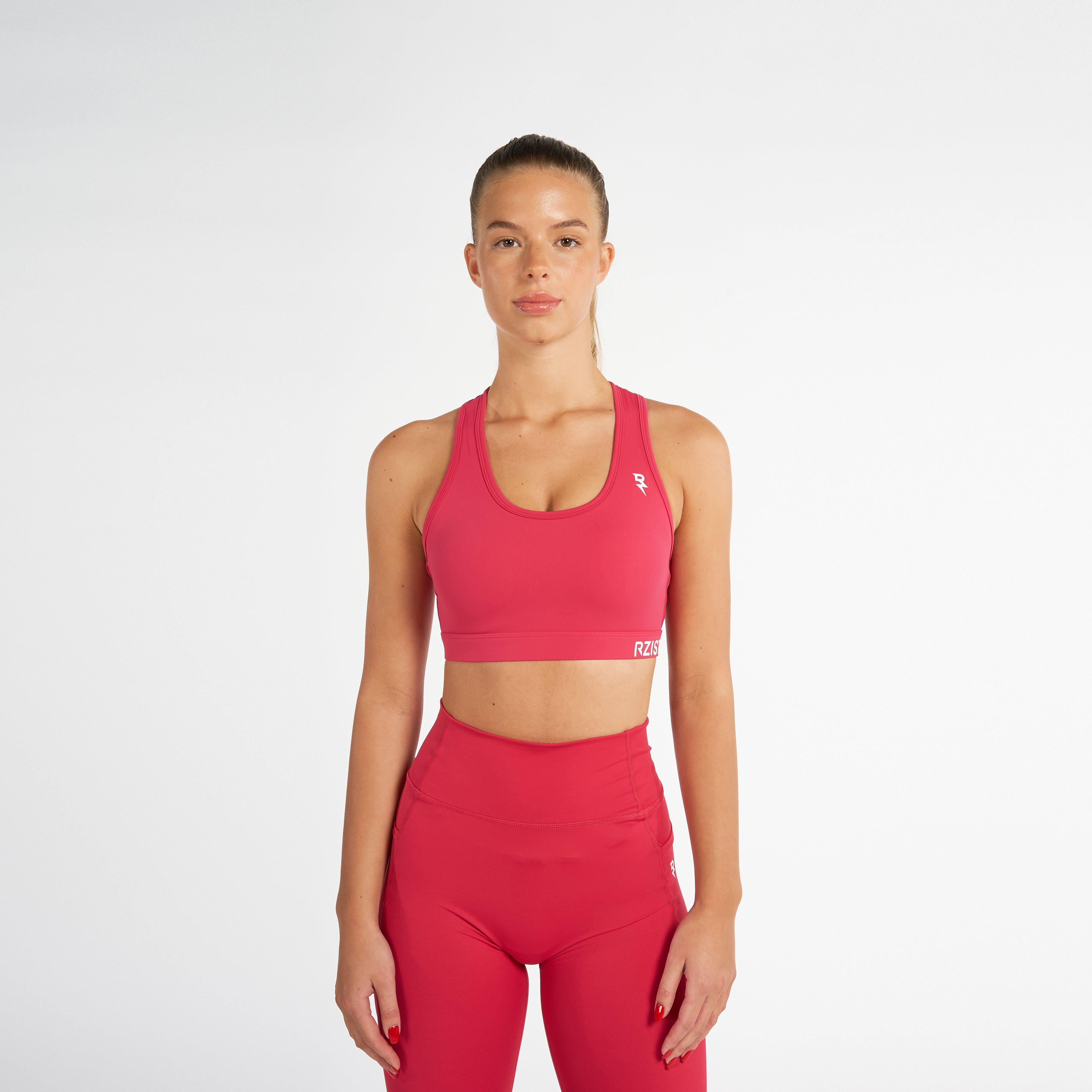 Sports Bra For Women's Workout RZIST Fuschia Bra - RZIST