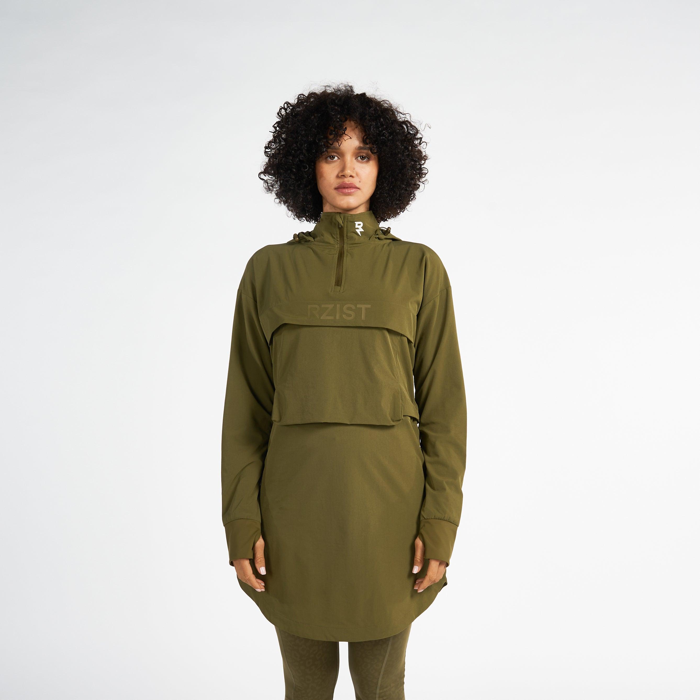 Hoodie For Women's Sportswear RZIST Capulet Olive Hoodie - RZIST