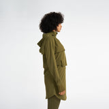 Hoodie For Women's Sportswear RZIST Capulet Olive Hoodie - RZIST