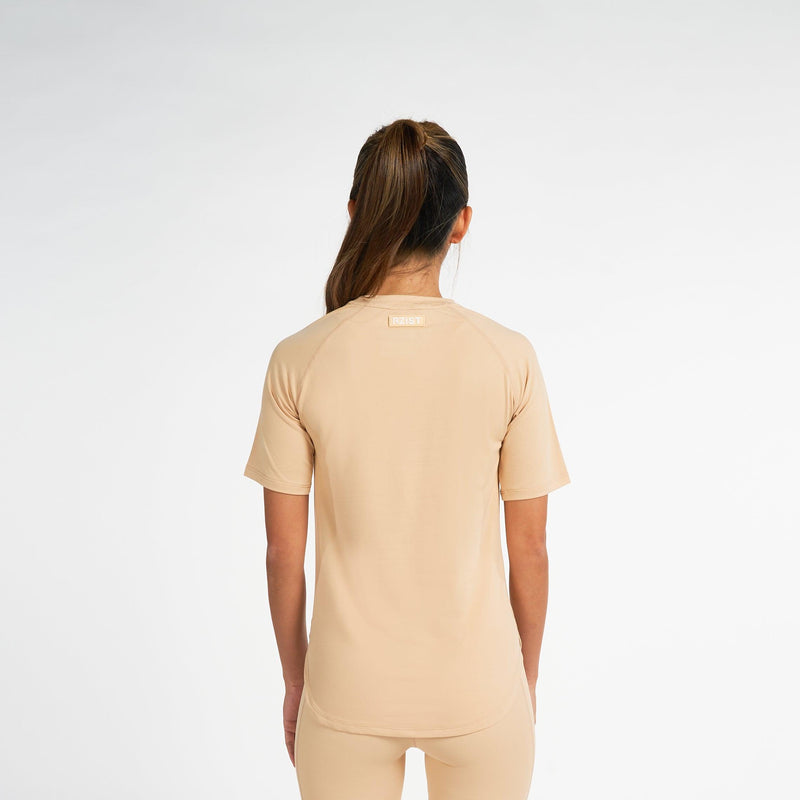 T-Shirt For Women’s Sports Wear RZIST Pastel Yellow T-Shirt - RZIST