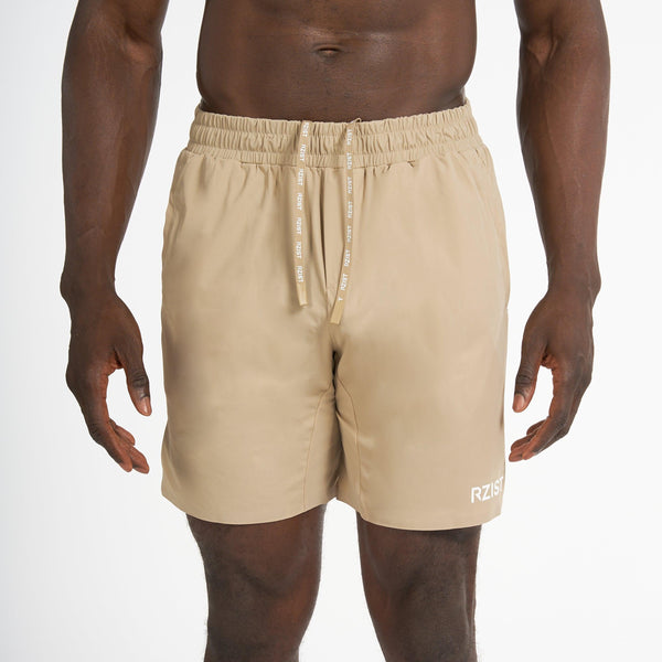 Shorts For Men’s Sportswear RZIST Tan HIIT Shorts - RZIST