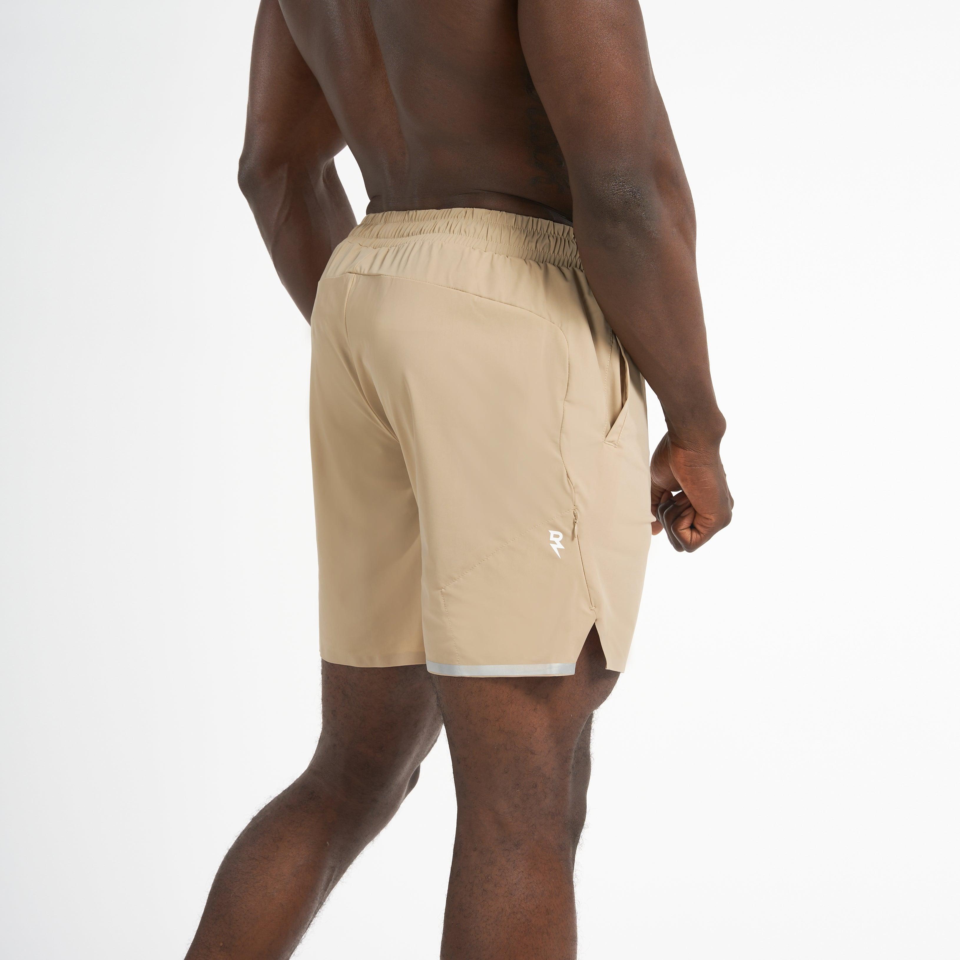 Shorts For Men’s Sportswear RZIST Tan HIIT Shorts - RZIST