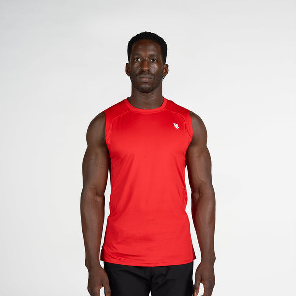 Sleeveless Shirt For Mens workout RZIST Paprika Shirt - RZIST