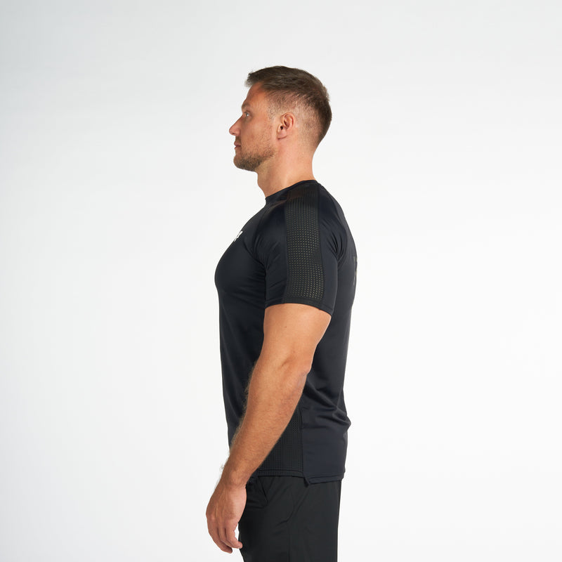 Performance Jet Black Graphic T-Shirt