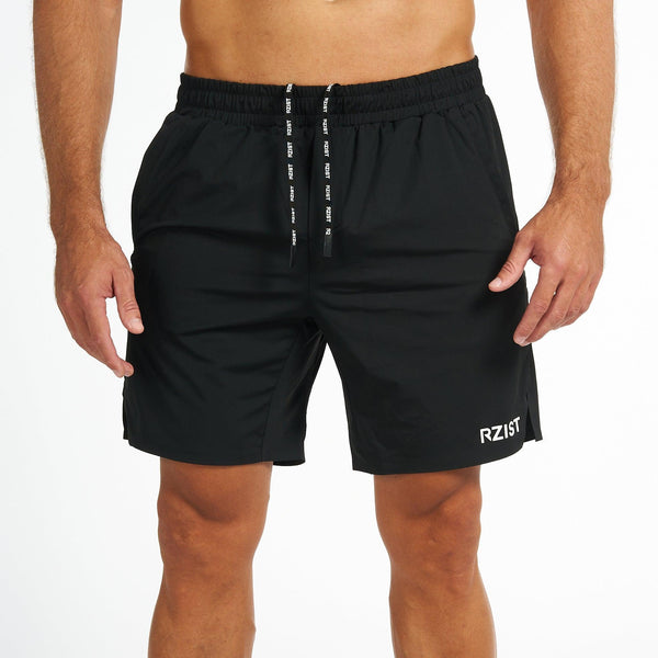 Shorts For Men’s Sportswear RZIST Jet Black HIIT Shorts - RZIST