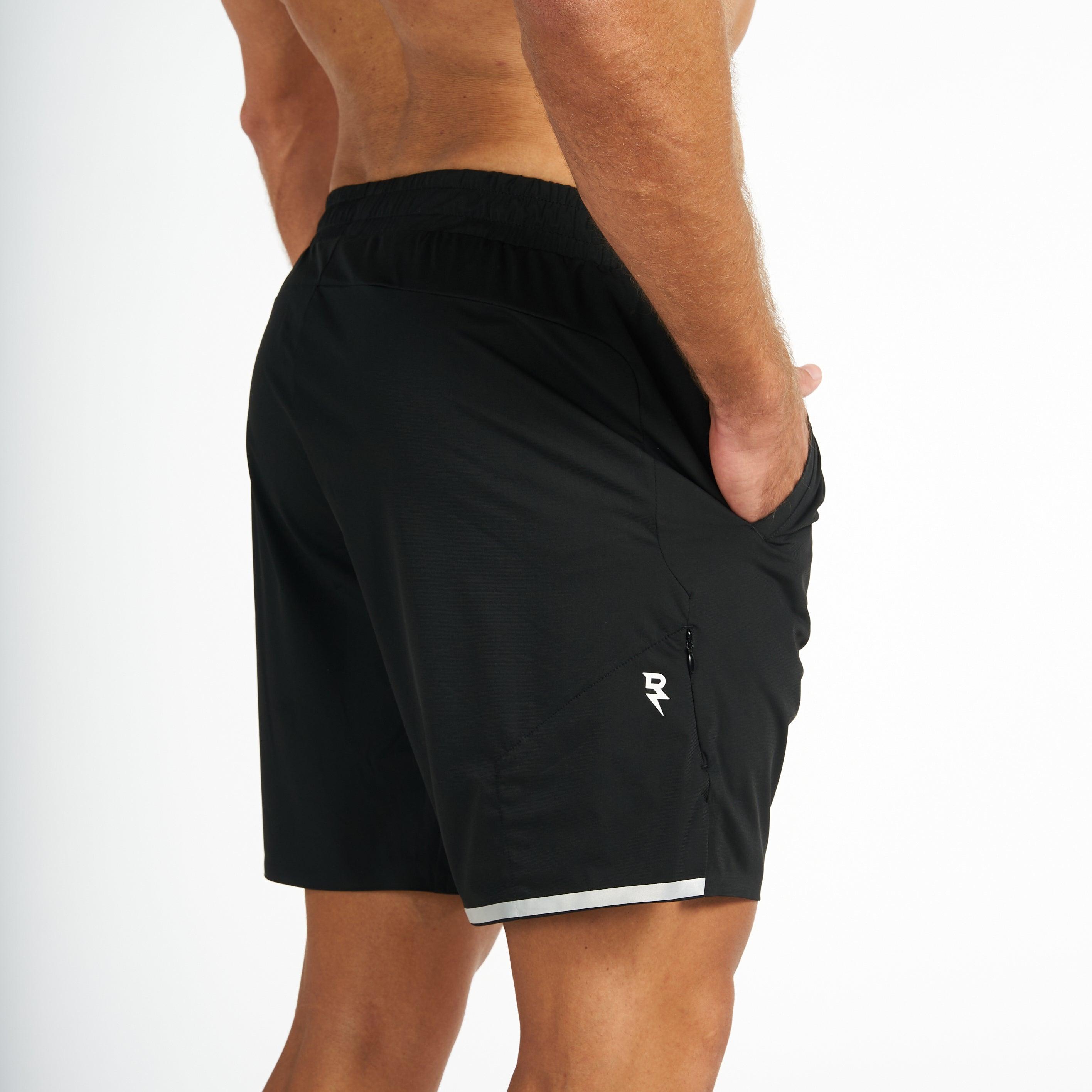 Shorts For Men’s Sportswear RZIST Jet Black HIIT Shorts - RZIST