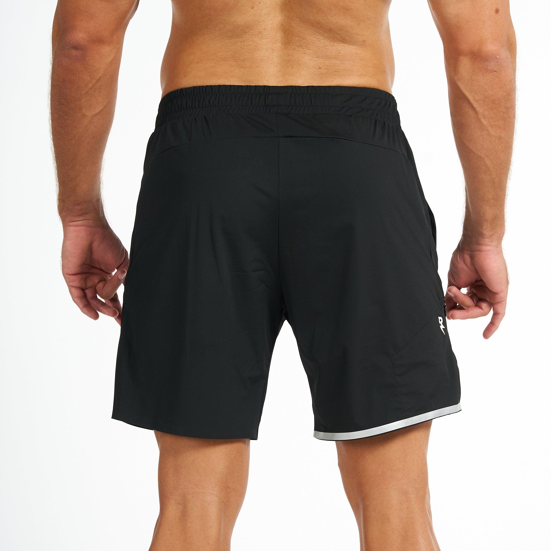 Shorts For Men’s Sportswear RZIST Jet Black HIIT Shorts - RZIST