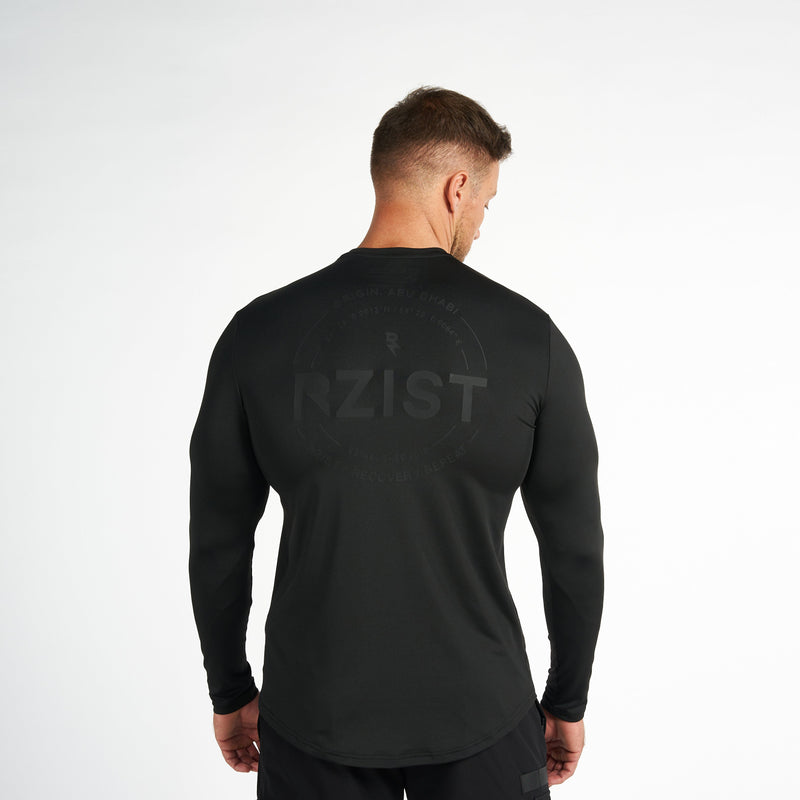 Long Sleeve Jet Black Performance Shirt
