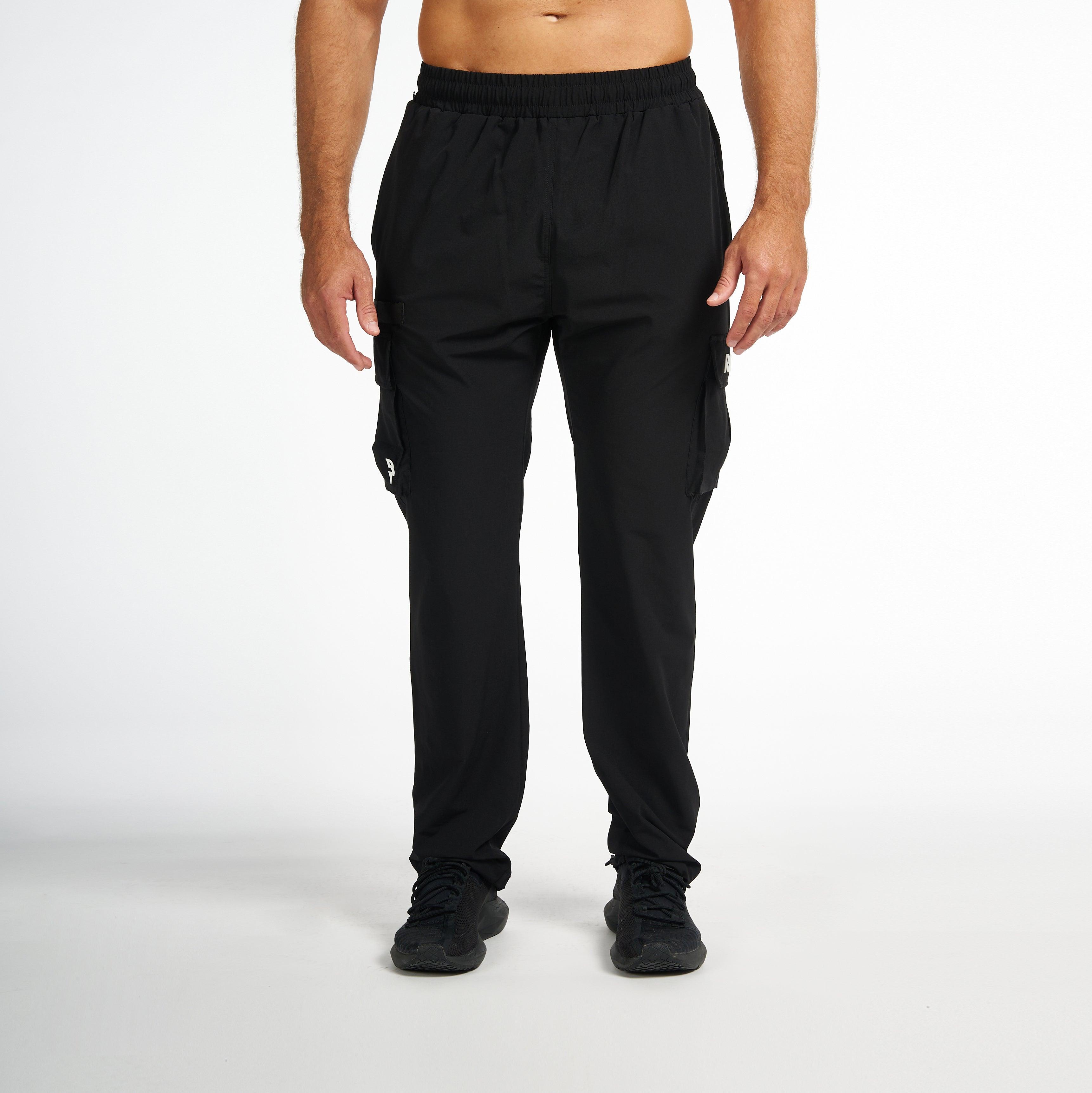 Cargo Pant For Men's Activewear RZIST Jet Black Cargo Pant - RZIST