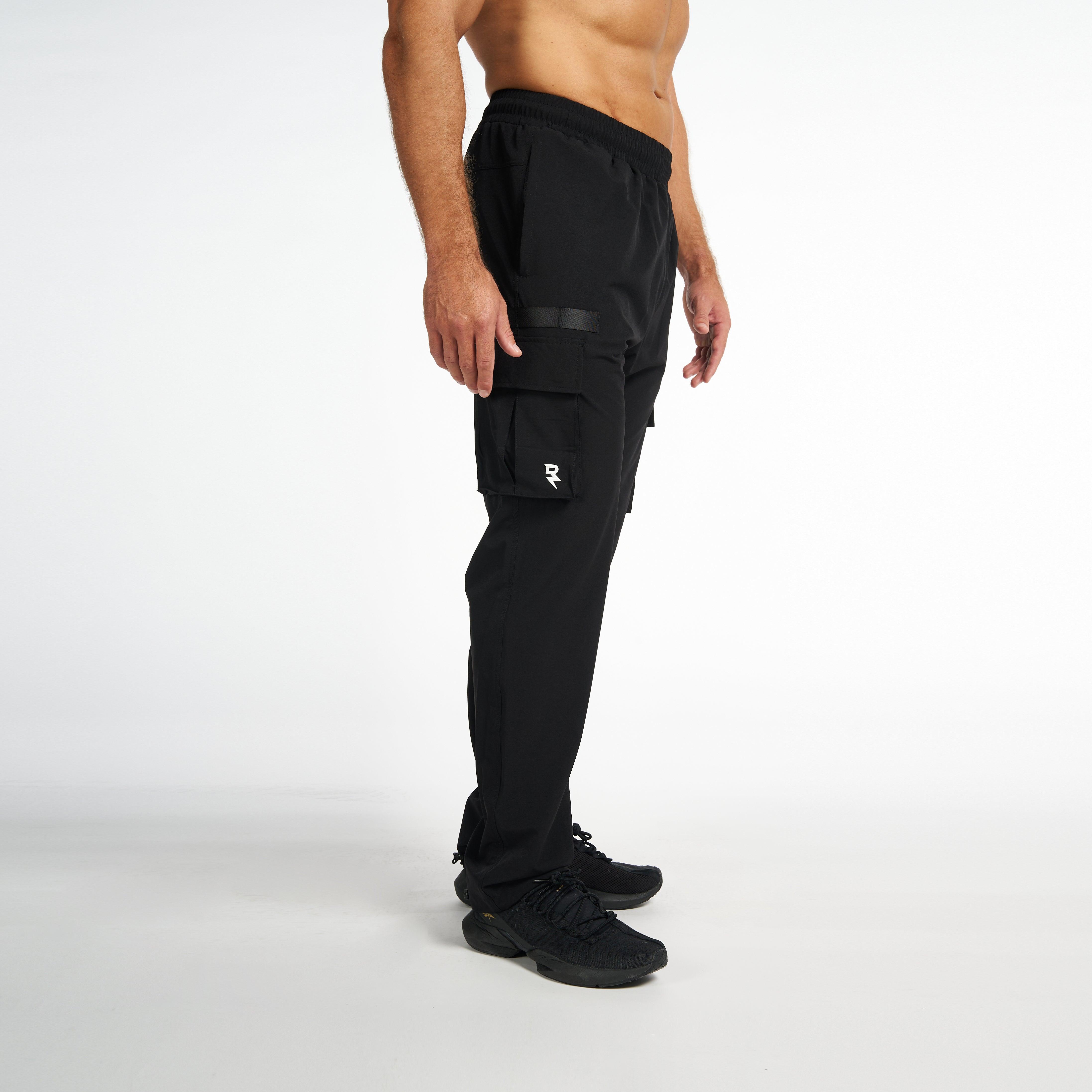 Cargo Pant For Men's Activewear RZIST Jet Black Cargo Pant - RZIST