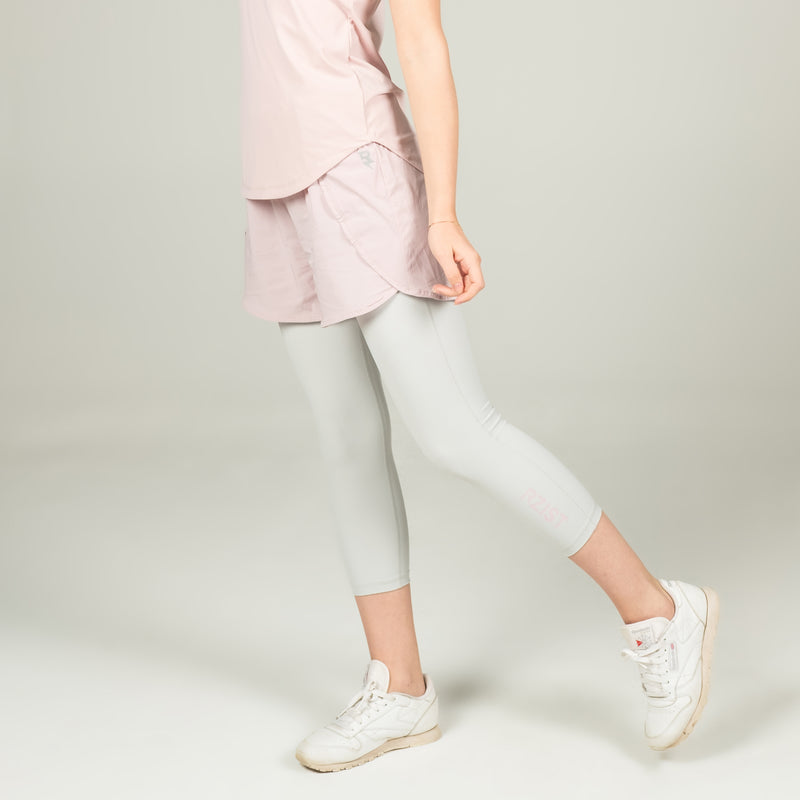 Baby Pink-Silver 2-in-1 Shorts