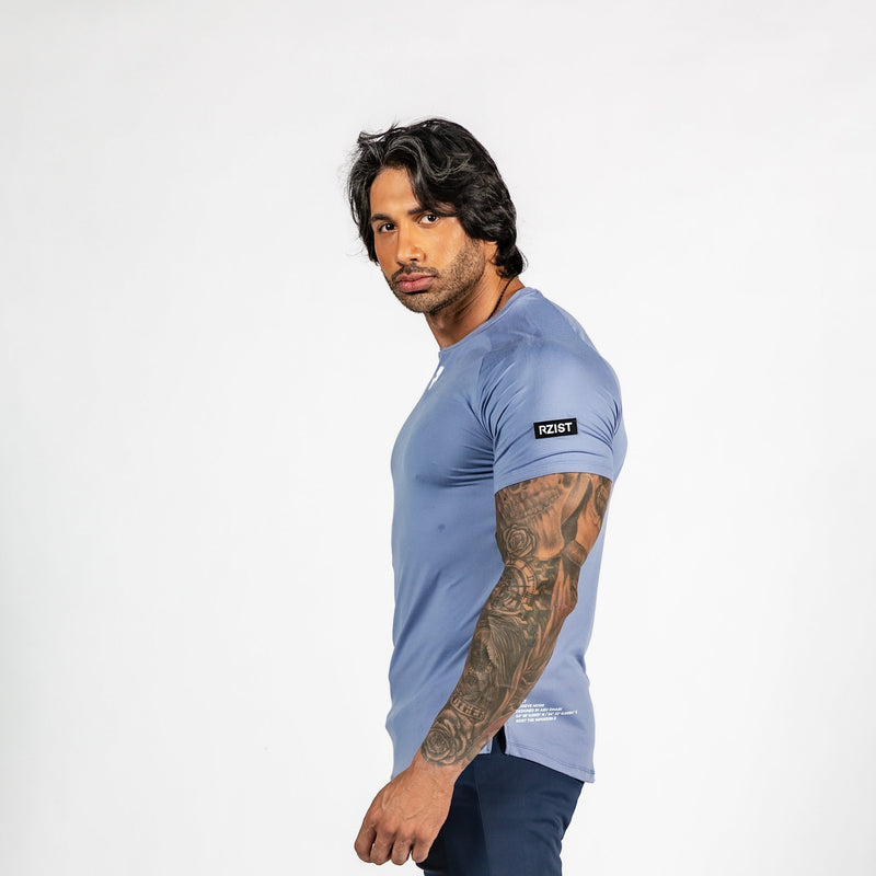 Men's Active Lifestyle Steel Blue T-shirt