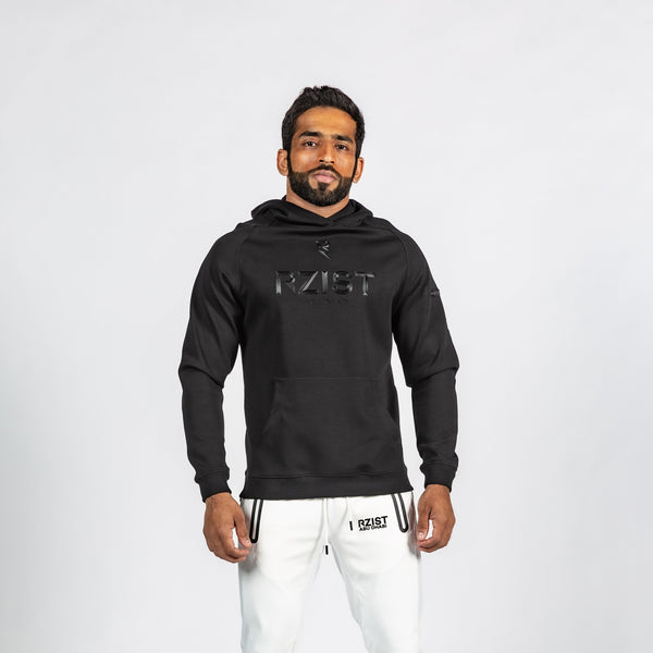 Men's Jet Black Pullover Hoodie
