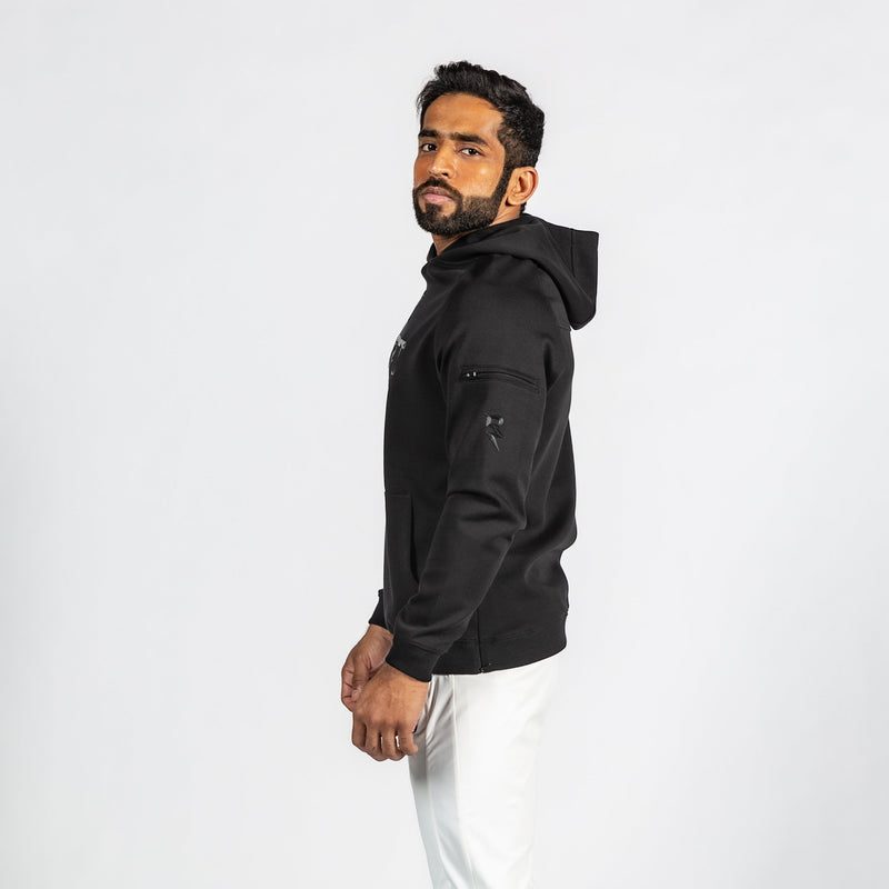 Men's Jet Black Pullover Hoodie