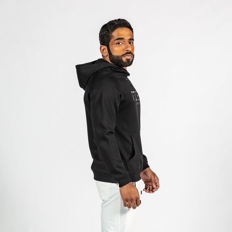 Men's Jet Black Pullover Hoodie