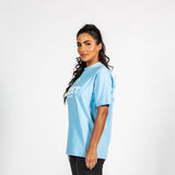 Women's Active Oversized Light Blue T-shirt