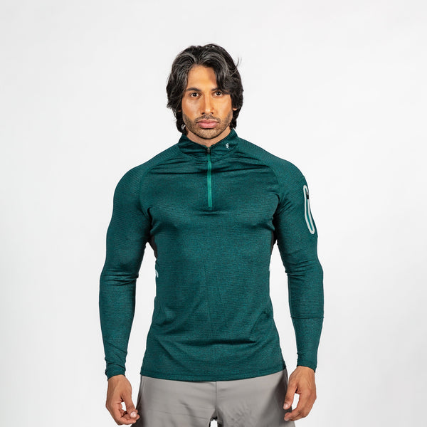 Men's Long Sleeves Royal Green Shirt