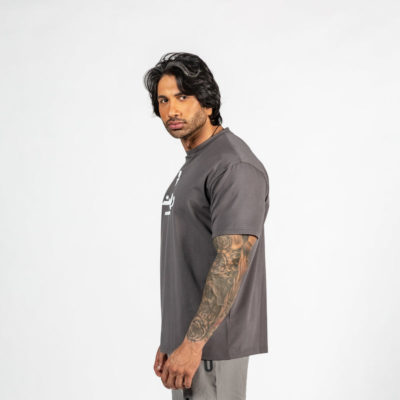 Limited Edition Men's Active Oversized Cement Gray T-shirt