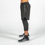 Men's 2-in-1 Blackout Shorts (Long Tights)