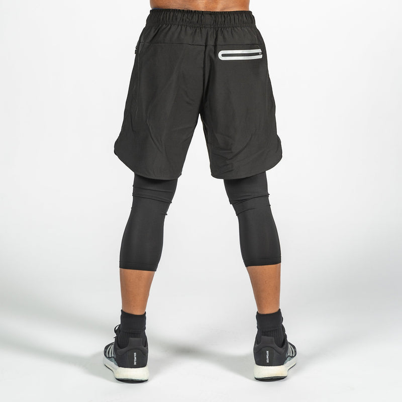 Men's 2-in-1 Blackout Shorts (Long Tights)