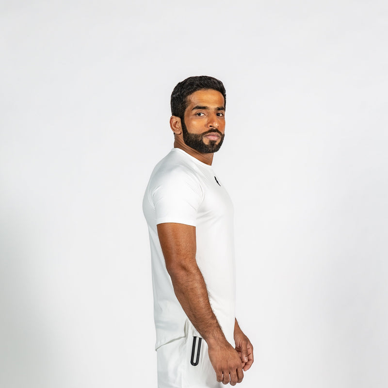 Men's Active Lifestyle Crisp White T-shirt