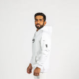 Limited Edition Men's Cotton White Pullover Hoodie