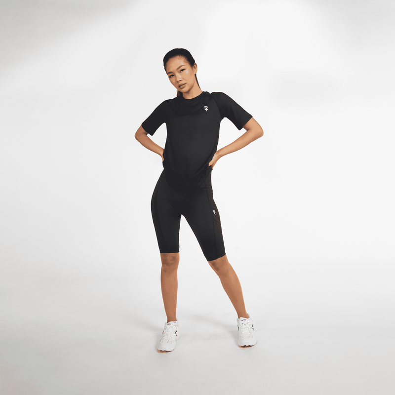 Raglan Jet Black Performance T-Shirt